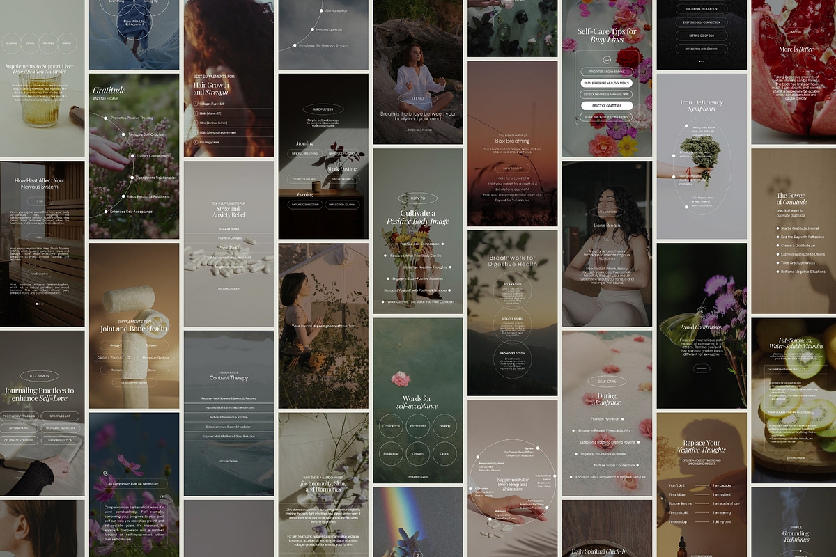 245 Holistic Reels Bundle Templates, a Social Media Template by Terraa Studio Design (Photo 4 of 10)
