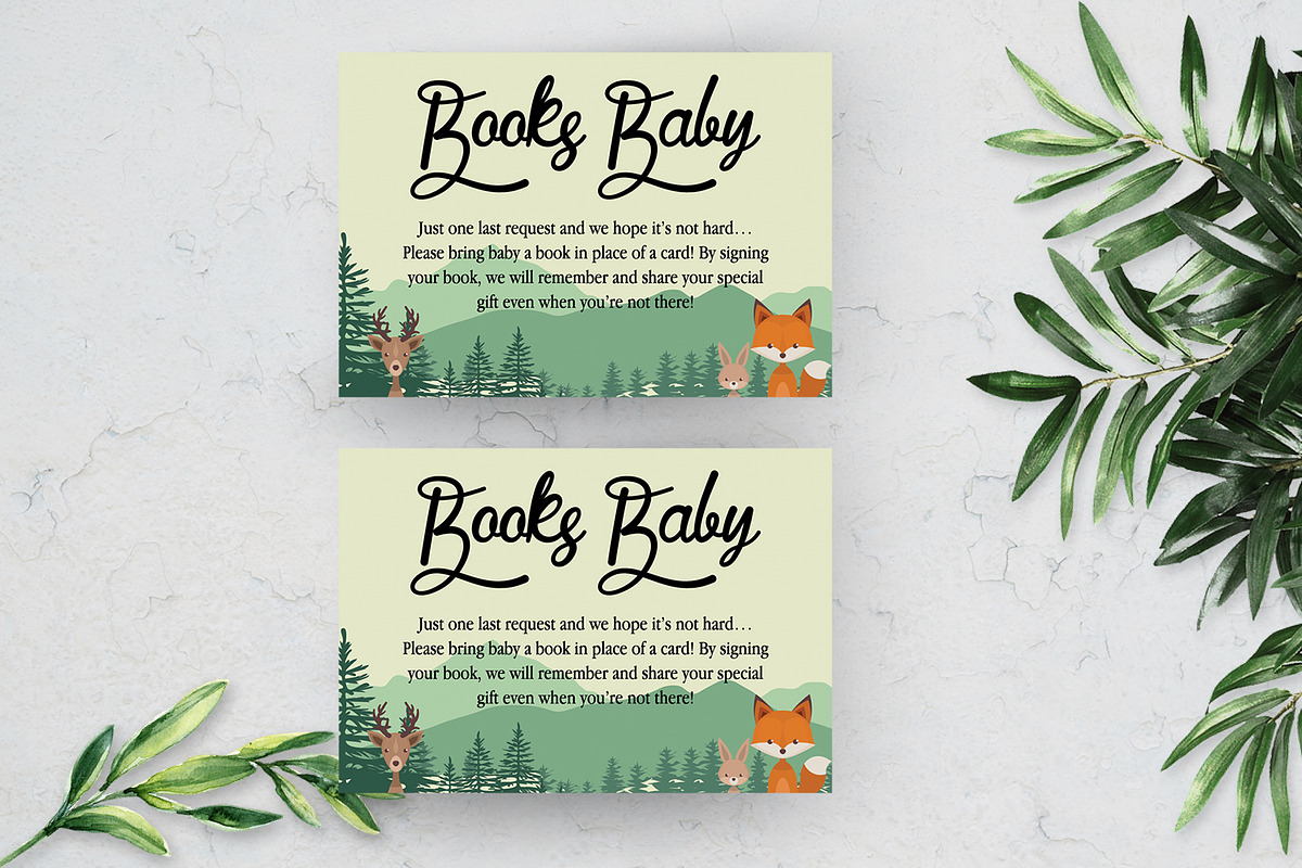 Woodland Baby Shower Template Suite, an Invitation Template by SmmrDesign (Photo 2 of 5)