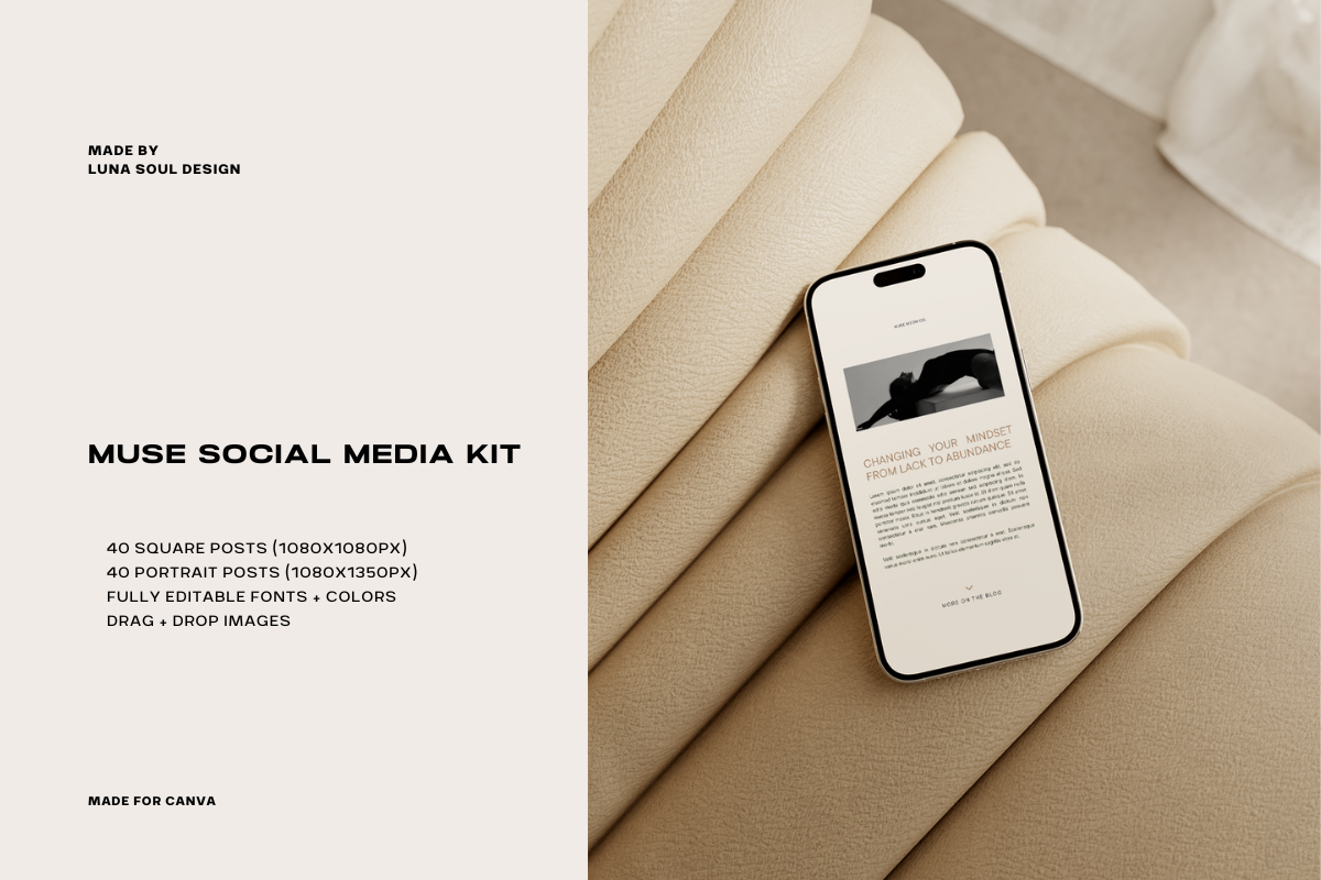 MUSE | Social Media Template, a Social Media Template by Luna Soul Design (Photo 3 of 11)