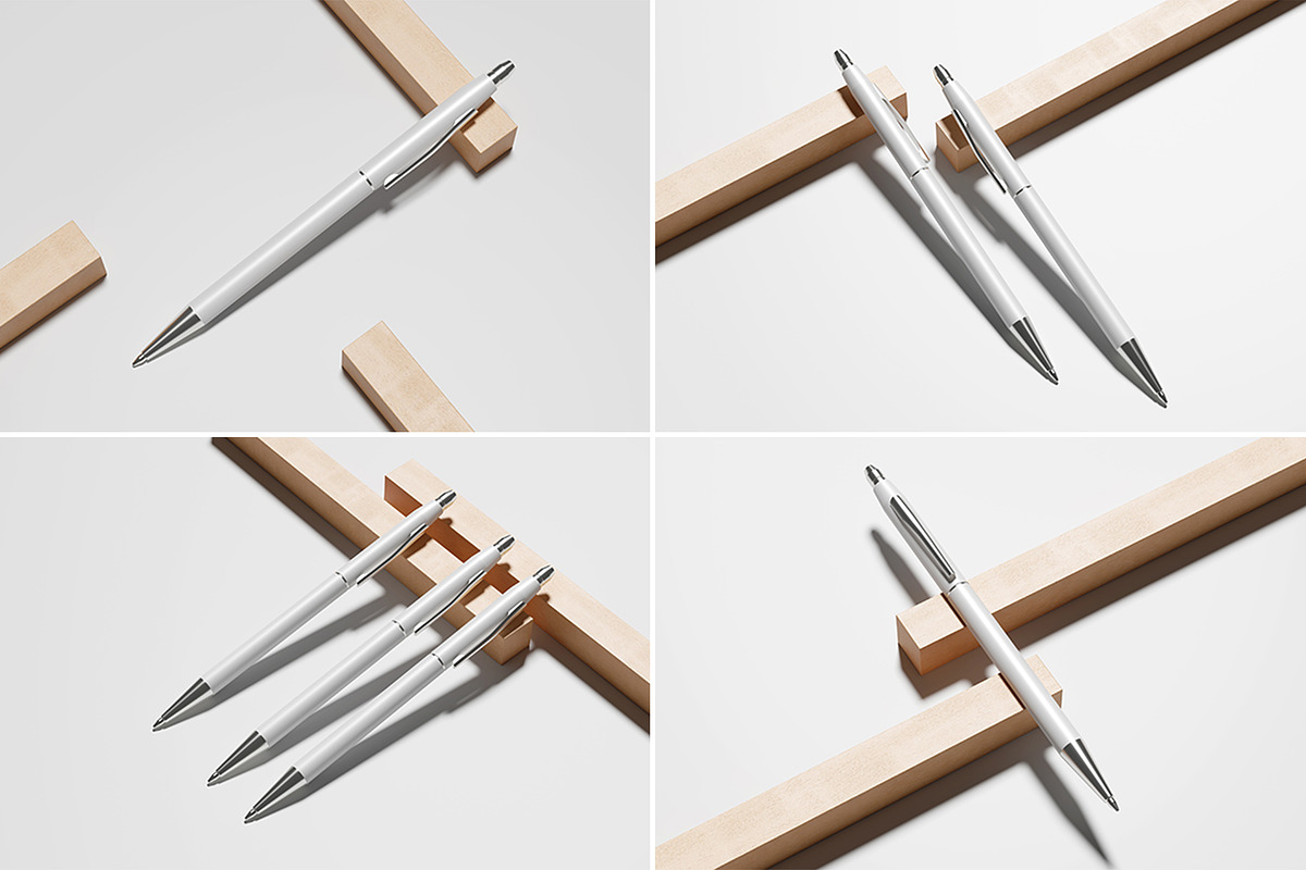 Metallic Pen Mockup, a Pens & Pencil Mockup by graphictime (Photo 6 of 6)