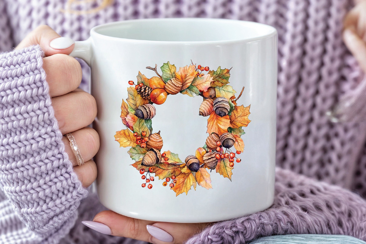 Watercolor Pumpkin Spice Clipart, an Illustration by CraftArtStudio (Photo 5 of 6)