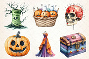 Groovy Halloween Sewing Clipart, an Illustration by Dream Creation (Thumbnail 5 of 7)