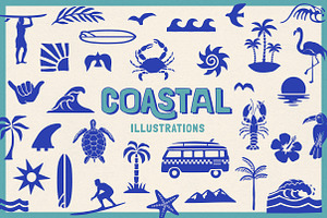 Coastal Illustrations, an Illustration by cd-design.co