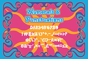 Retrowave Psychedelic Display Font, a Font by Dawnside Graphic (Thumbnail 3 of 9)