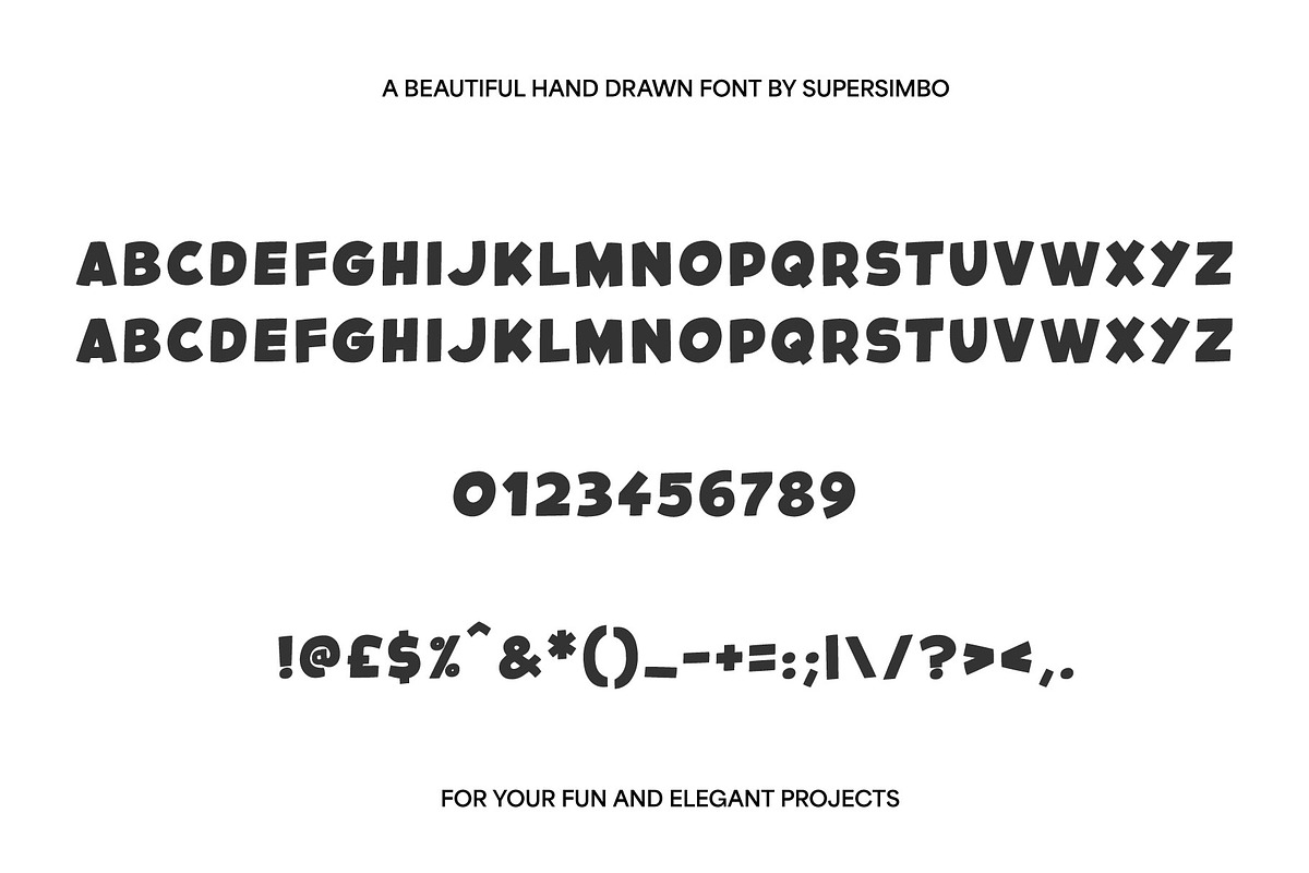 Reprise | Hand drawn font, a Handwritten Font by Supersimbo © (Photo 7 of 8)
