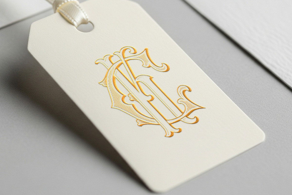 Luxury Vintage Monogram Logo CK/KC, an Object Graphic by Kaizla03 (Photo 5 of 7)