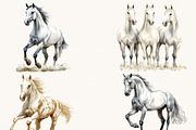 Watercolor Horses Clipart Bundle, an Animal Illustration by Design Scotch (Thumbnail 5 of 8)