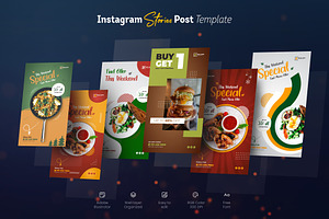 Instagram Food Stories Post Template, a Social Media Template by zahidhossainalif