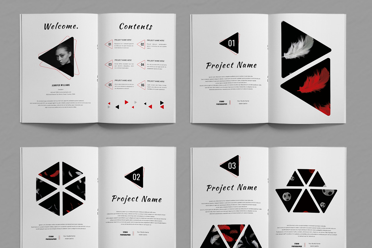 Black and Red Magazine Layout, a Magazine Template by ContestDesign (Photo 2 of 3)