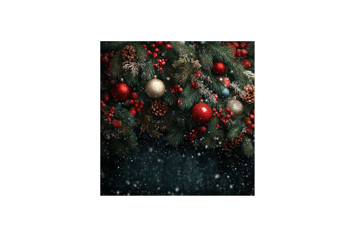 Traditional Christmas Backgrounds, a Background Graphic by PcuDesigns Illustrations (Photo 2 of 3)