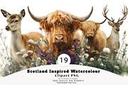 Scotland Inspired Watercolour, a Seasonal Illustration by CreationArt (Thumbnail 1 of 5)