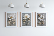 Luxe White Oil Floral Illustration, a Decorative Illustration by Housui Patterns (Thumbnail 9 of 17)
