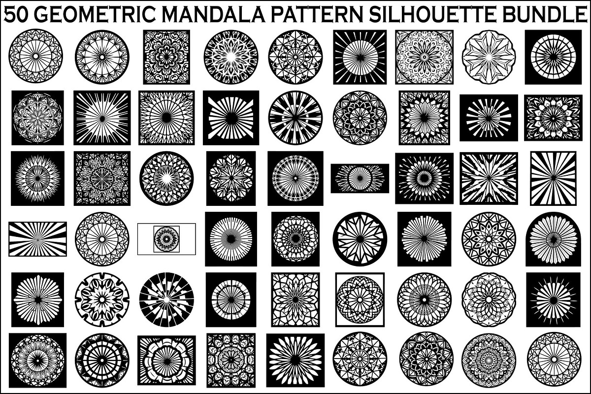 Geometric Mandala Vector Bundle, an Illustration by Designs_River (Photo 1 of 51)