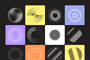 Radial Halftone Vectors, a Duotone Icon by Brickclay (Thumbnail 7 of 7)