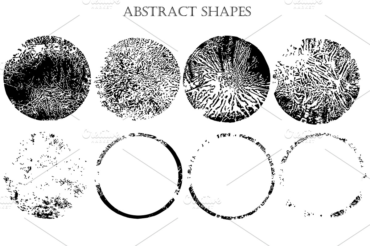 Abstract shapes collection., a Texture Illustration by TaPilipa (Photo 8 of 9)