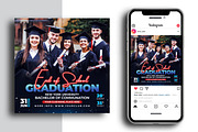 Graduation Invitation, a Flyer Template by AfzaalGraphics (Thumbnail 2 of 2)