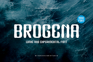 Brogena - Wave & Liquid Font