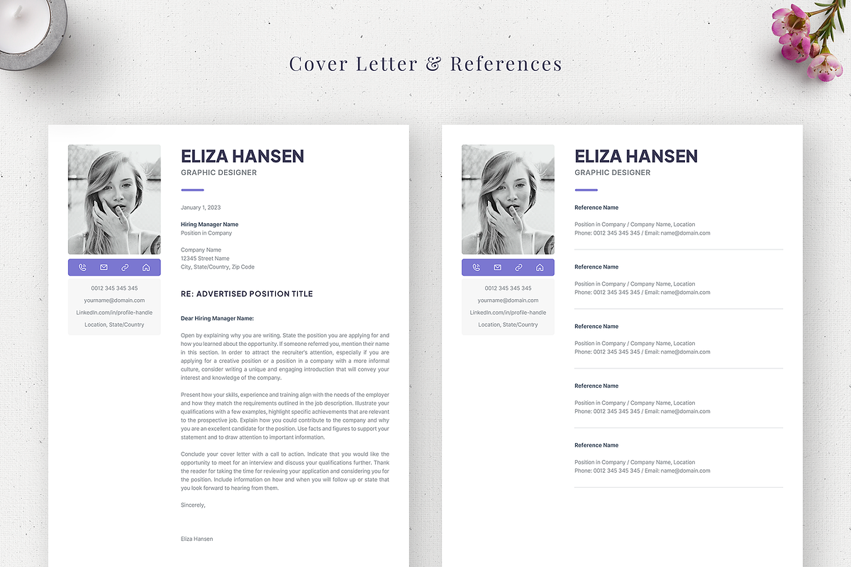 Resume Template with Photo - Eliza, a Resume Template by Olympia Resume (Photo 4 of 6)