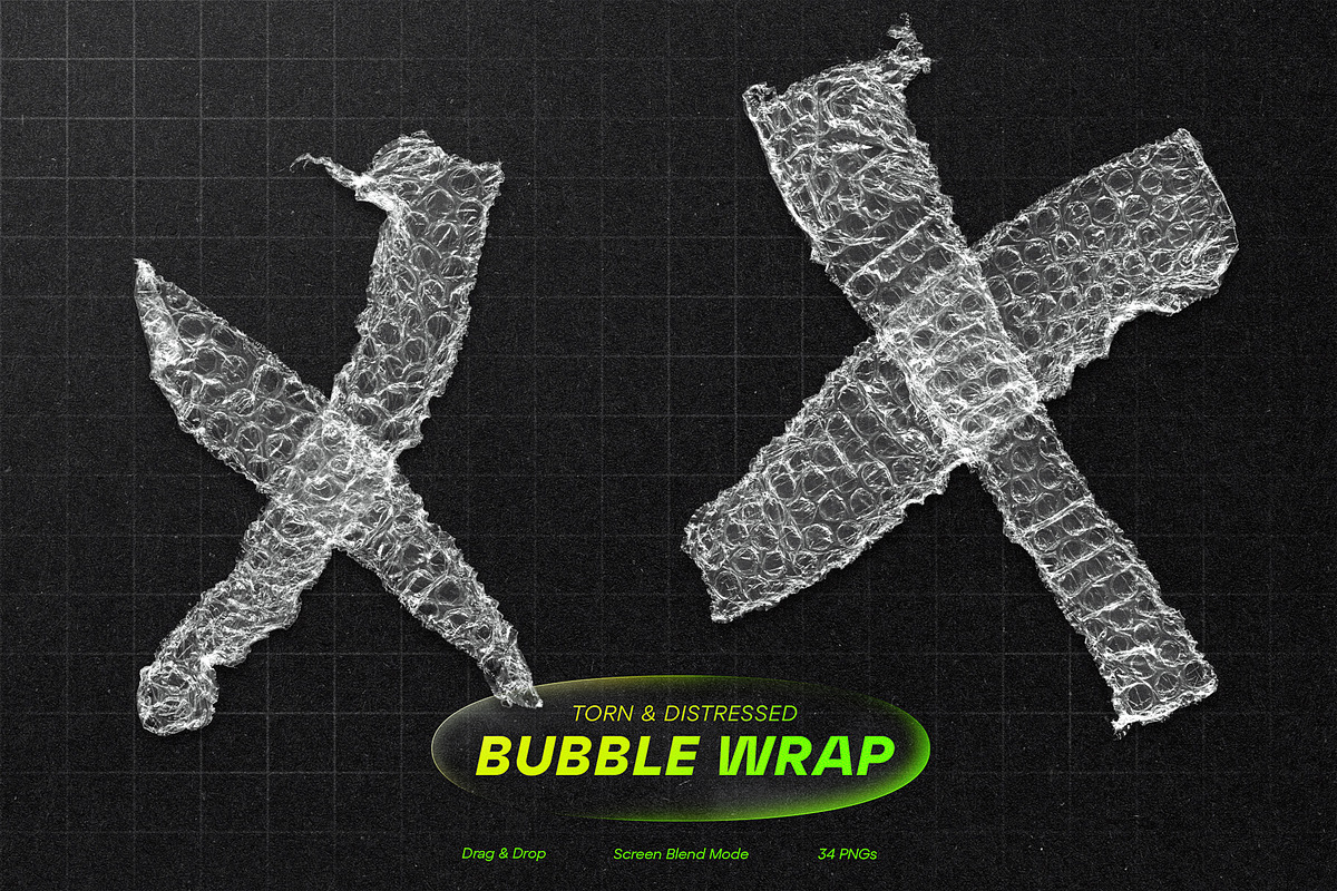 Torn & Distressed Bubble Wrap, a Texture Graphic by Meglenov (Photo 10 of 14)