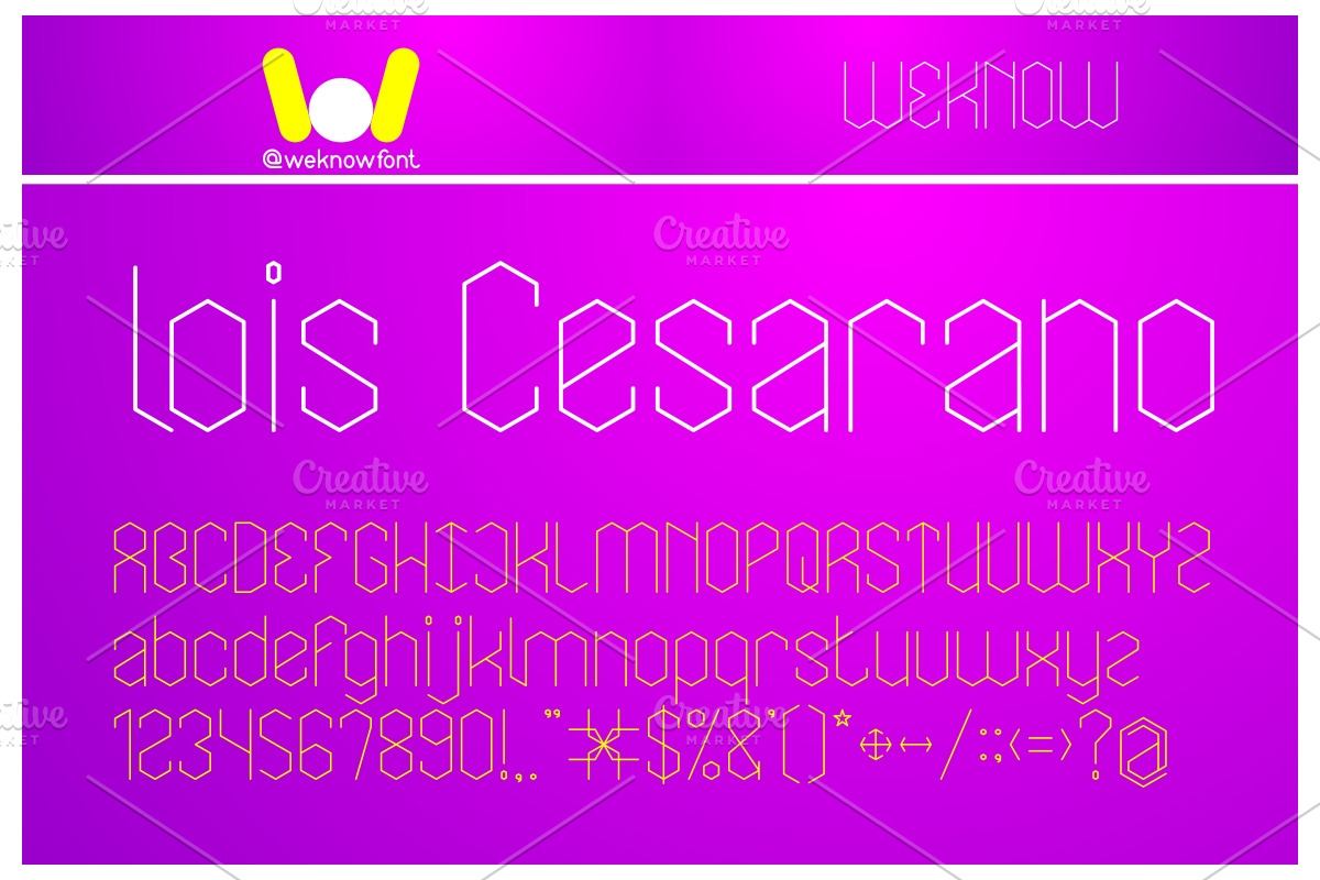 lois cesarano font, a Font by weknow (Photo 5 of 5)