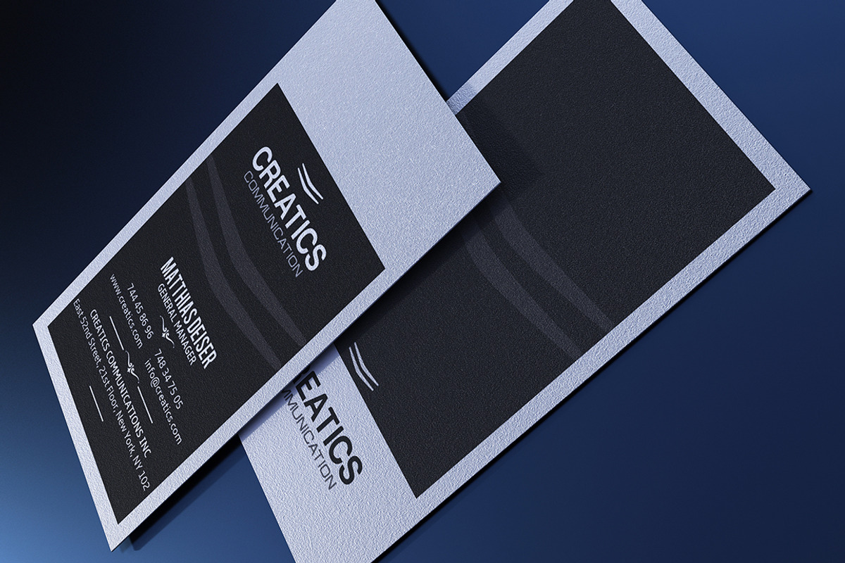 Black And White Business Card, a Business Card Template by Marvel (Photo 2 of 4)