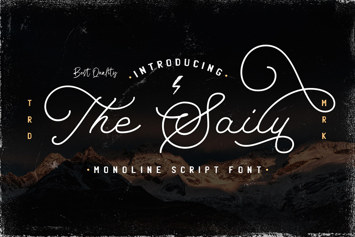 The Saily - Monoline Script Font