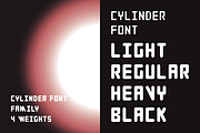 Cylinder Font Family | 4 Styles, a Blackletter Font by Fontsphere (Thumbnail 1 of 9)