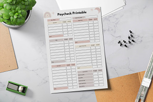 Paycheck Budget Printable Planner