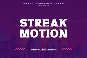 Streak Motion Font