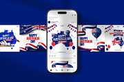 Australia Day Social Media Post, a Social Media Template by RamStudio2 (Thumbnail 3 of 4)