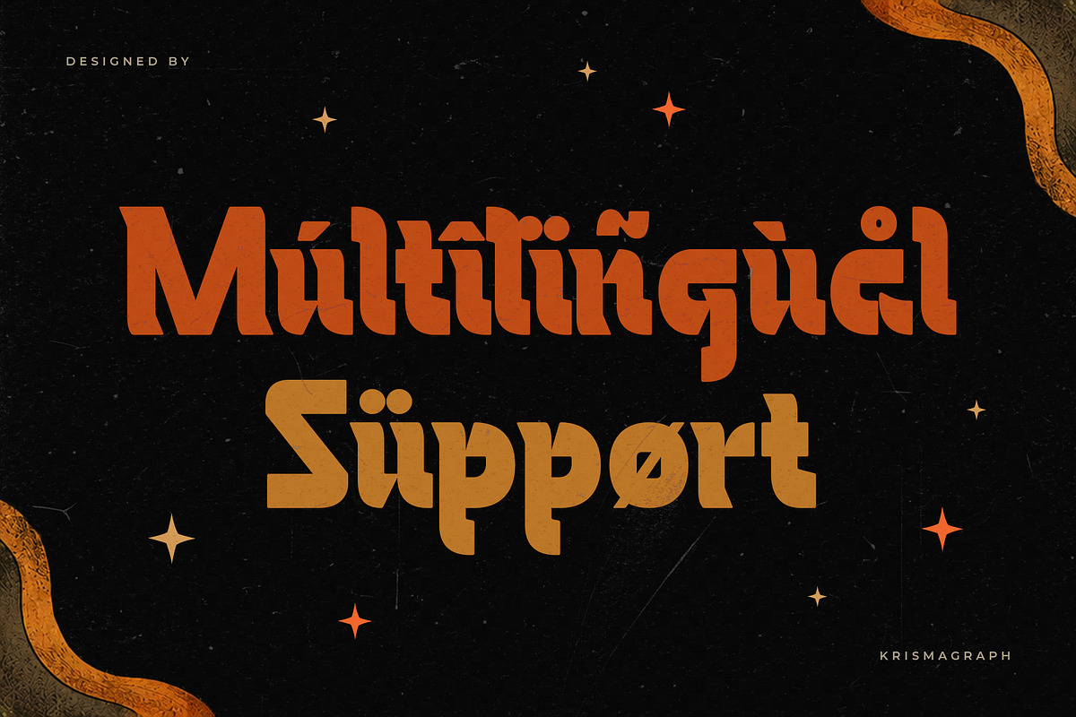 Borgate – Retro Display Font, a Sans Serif Font by Krismagraph (Photo 7 of 10)