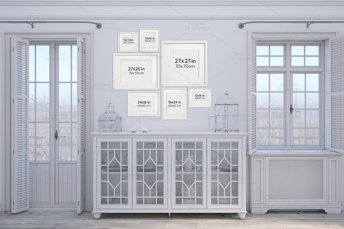 Interior Mockup, French Apartment, a Product Mockup by Designed By Gorovaya (Photo 4 of 6)
