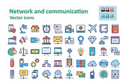 Network & Communication Vector Icons, an Outline Icon by Vector Portal (Thumbnail 1 of 5)