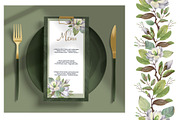 Watercolor Magnolia Flower Set, a Decorative Illustration by LenArt (Thumbnail 3 of 18)