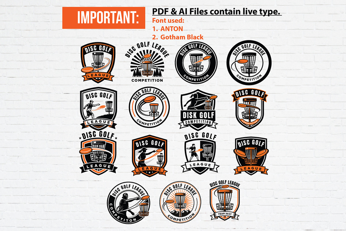 15 Disc Golf League Competition Logo, a Branding & Logo Template by Guavanaboy (Photo 2 of 3)