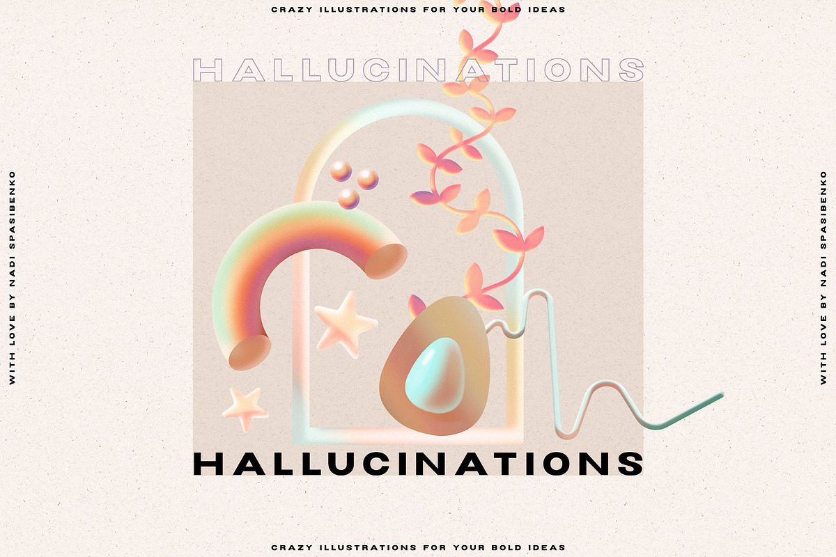 Hallucinations - 3D Illusion, an Object Graphic by nadispasibenko (Photo 2 of 17)