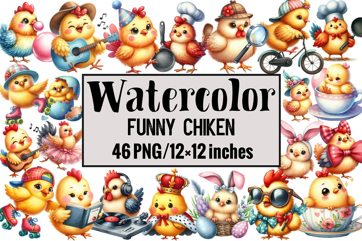Funny Chiken, an Illustration by Design Market (Photo 1 of 3)