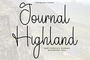 Journal Highland, a Handwritten Font by FreshTypeINK (Thumbnail 1 of 8)