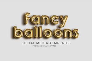 Foil Balloon Social Media Templates