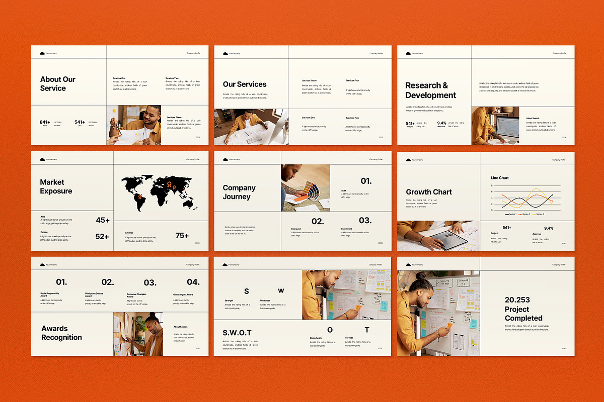 Cream Project Manager Google Slide, a Presentation Template by graphicook (Photo 3 of 4)