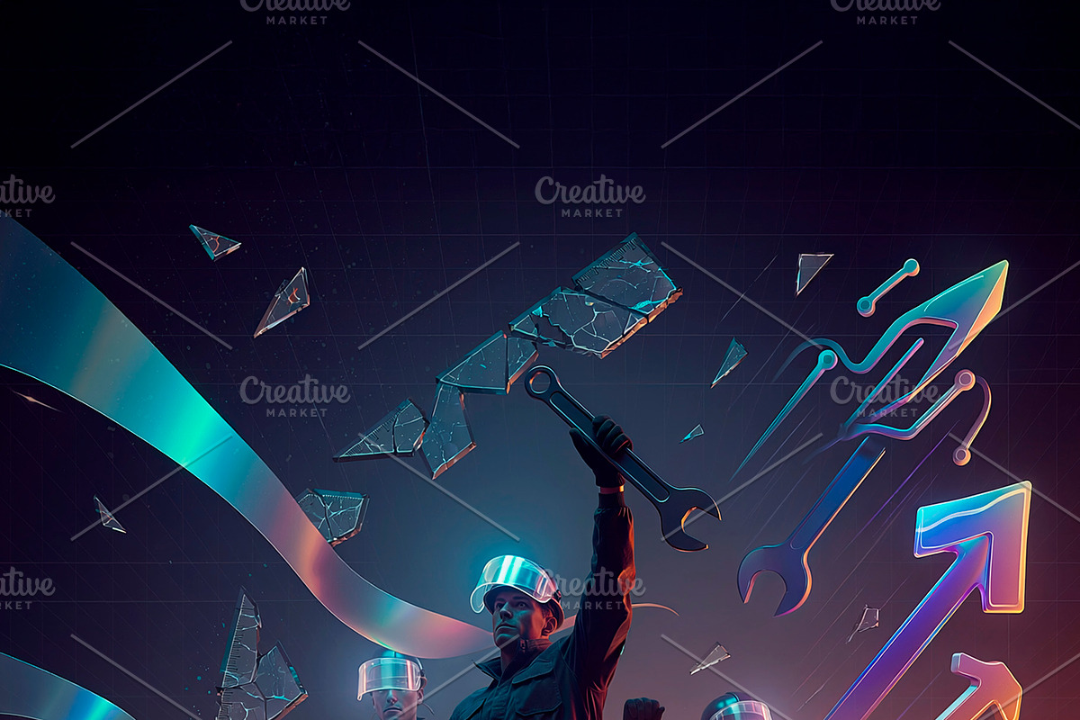 A surreal cinematic poster showing w, a Work Illustration by DanFLCreativo