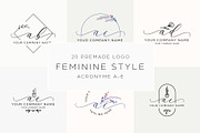 Feminine logo bundle, a Branding & Logo Template by GranzCreative (Thumbnail 1 of 4)