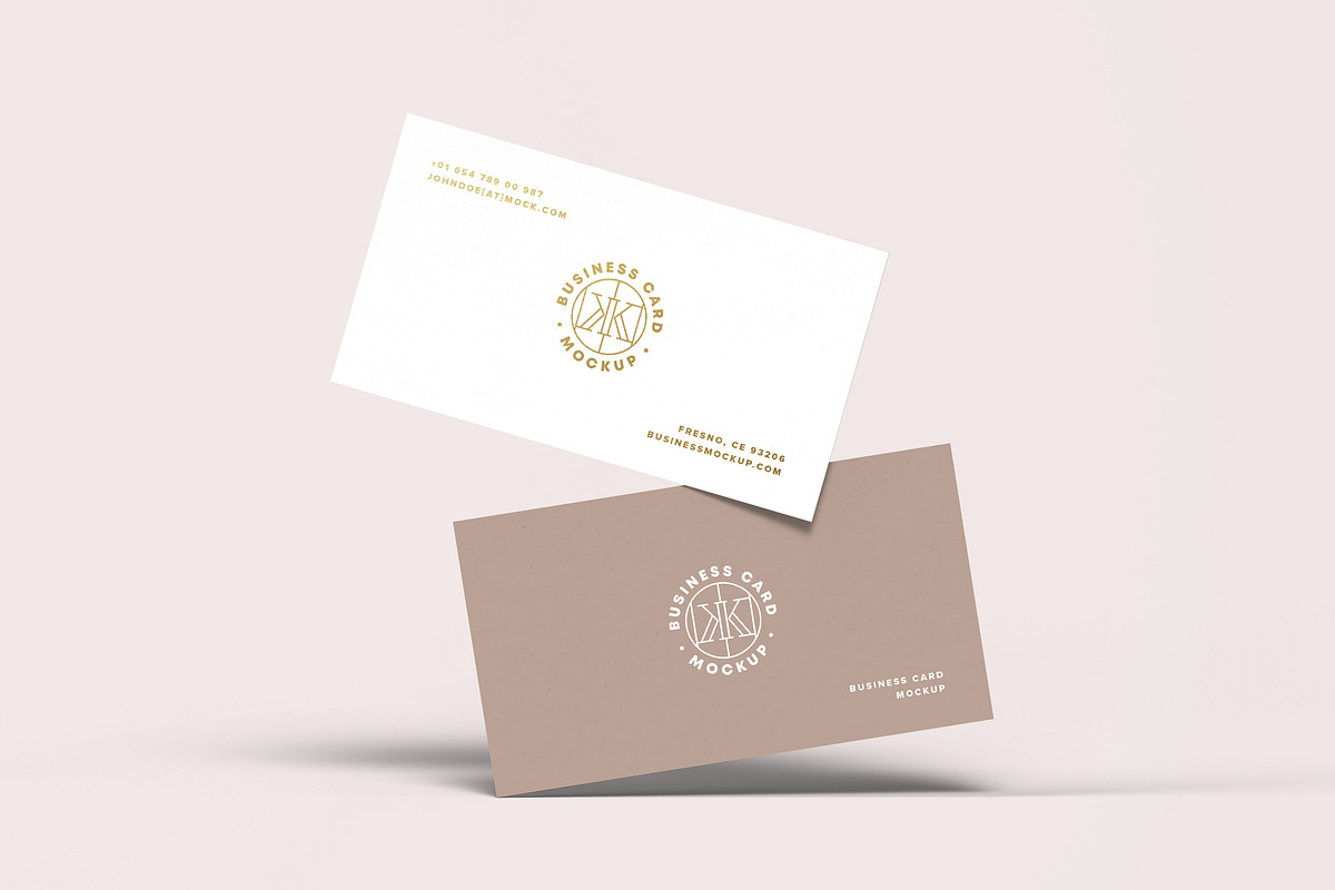 Business Card Mock-up 90x50, an Advertising Mockup by Yogurt86 (Photo 2 of 16)