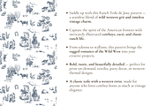 Rustic Ranch Toile de Jouy Pattern, a Background Graphic by Hughes Studio (Thumbnail 3 of 8)