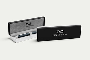 Pen Gift Box Mockup