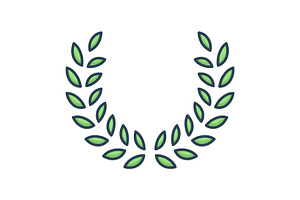 Leaves Wreath Icon