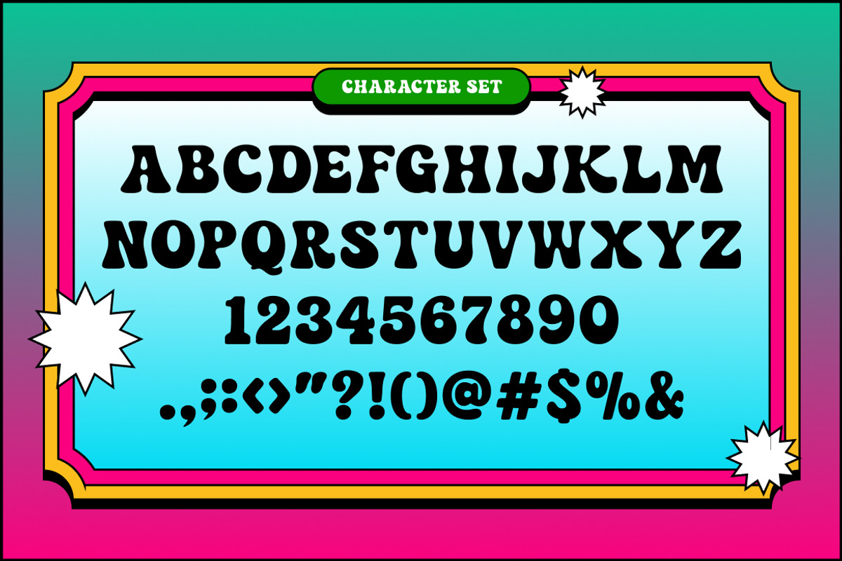 Groovina Psychedelic Retro Font, a Sans Serif Font by Rasio Studio (Photo 2 of 7)