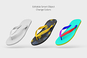 Flip-Flop Slippers Mockup Set, a Bottom Mockup by Country4k (Thumbnail 2 of 4)