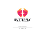 Gradient Modern Abstract Butterfly, a Branding & Logo Template by Artnivora.Std (Thumbnail 1 of 2)