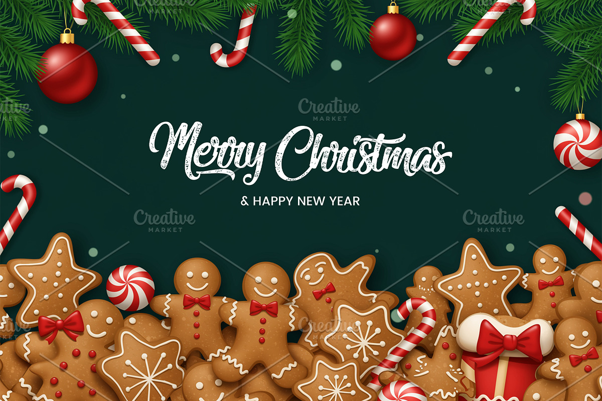 Merry Christmas & Happy New Year PSD